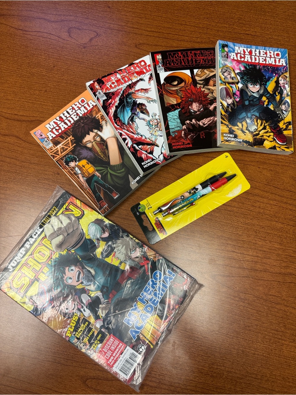 My Hero Academia Manga Set with Pens